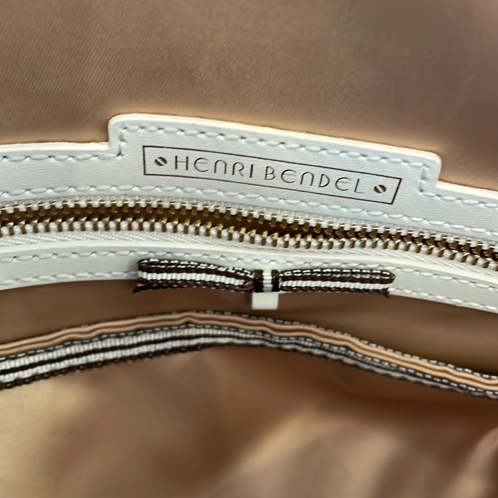 Henri Bendel West 57th Black leather Barrel Satchel - Picture 8 of 11